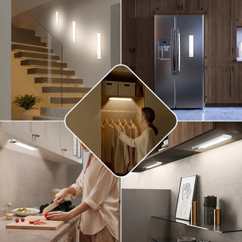 ⏰Black Friday-49%OFF-Under Cabinet Lights,76LED Motion Sensor Night Light Indoor