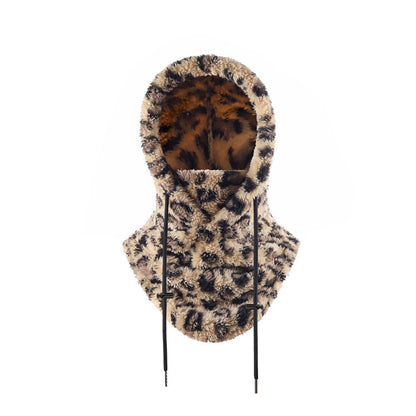 🏆⚡LAST DAY SALE 49% OFF🎁Sherpa Hood Ski Mask, Drawstring Face Cover Coldproof Warm Cap Hat