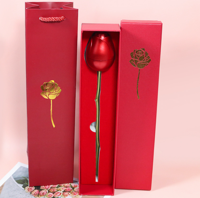 💖Valentine's Day Limited Time Offer💥：Eternal Mini Bear box&Metal Rose Gift Box