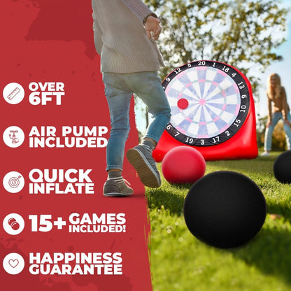 ⏰60% OFF Tonight Only✨Premium Inflatable Giant Kick Darts (15+ Ways to Play)