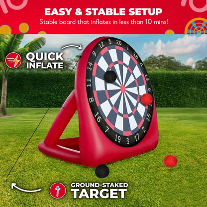 ⏰60% OFF Tonight Only✨Premium Inflatable Giant Kick Darts (15+ Ways to Play)